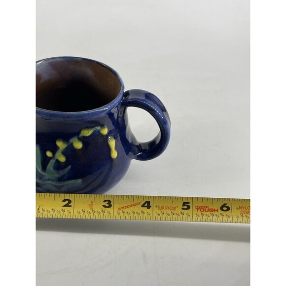 Earthworks Studio Pottery Barbados Decorative Art Handmade Painted Coffee Mug - Picture 8 of 8